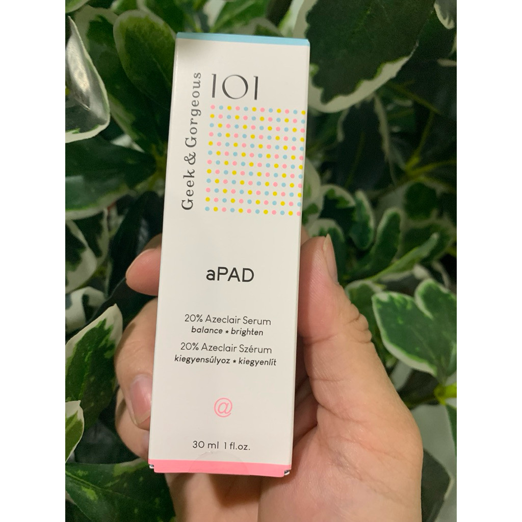 Tinh Chất GIÚP ĐỀU MÀU DA, GIẢM THÂM HIỆU QUẢ Geek & Gorgeous aPAD Azelaic Acid Serum 30ML