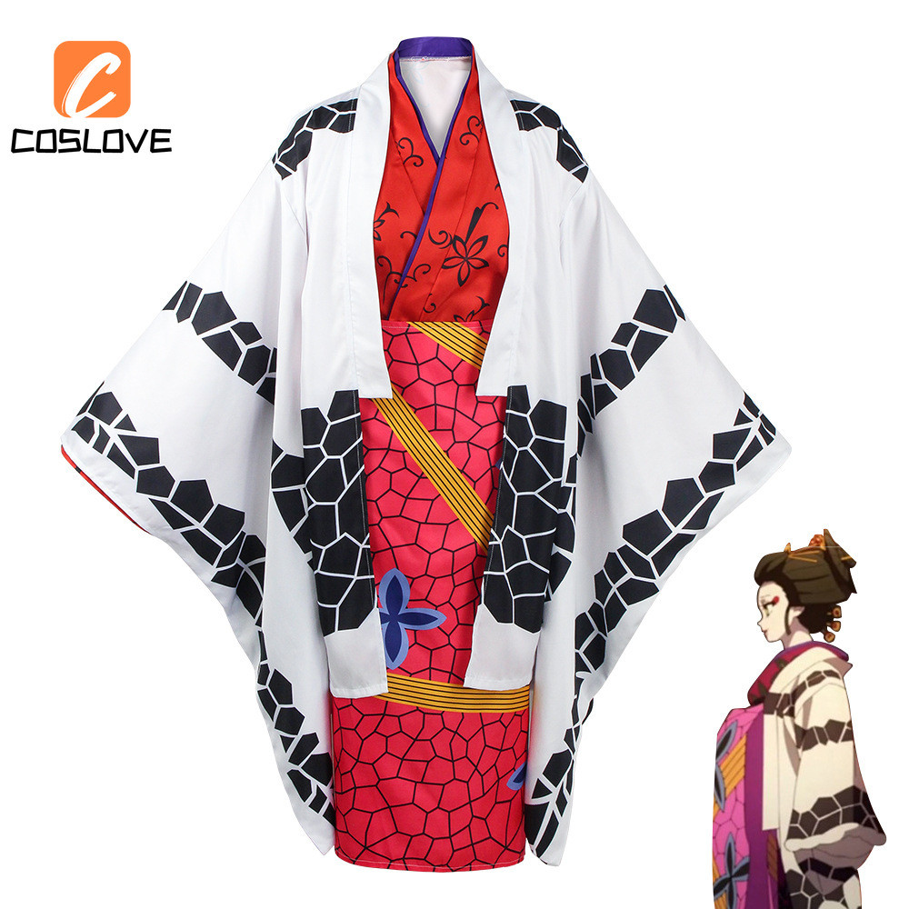 Demon Slayer - Bộ cosplay Daki với thiết kế kimono, phù hợp cho fan yêu thích nhân vật từ series