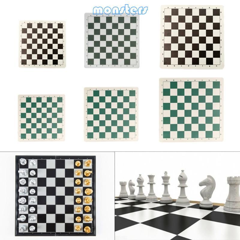 PU Chess Board Soft Rollable Chessboard Light Weight Tournament Chess Mat
