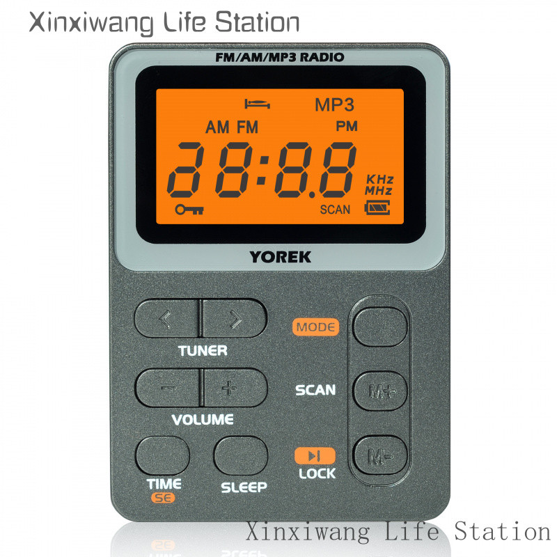 Người Cao Tuổi Màn Hình Đa Năng Đài Phát Thanh Mini Di Động FM / AM Màn Hình Hiển Thị Bỏ Túi Loa Đài