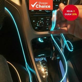  1m 2m 3m 5m phụ kiện nội thất ô tô đèn bầu không khí EL dòng đèn lạnh với USB DIY Trang trí Đèn LED xung quanh 