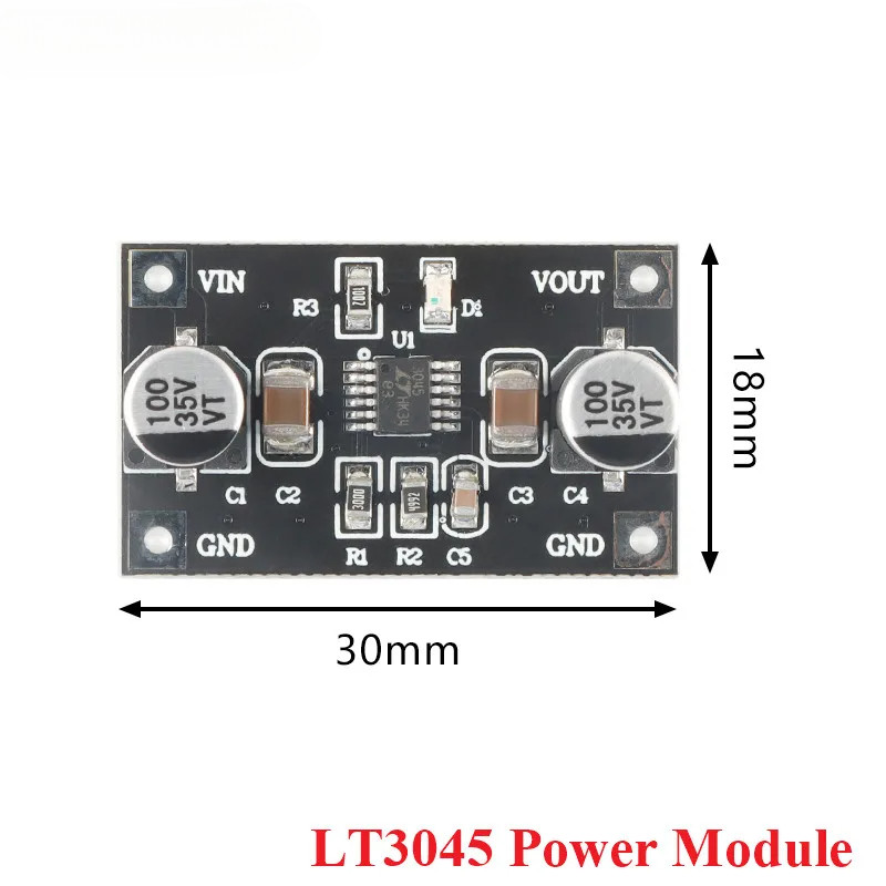 LT3045 Bộ điều chỉnh điện áp tuyến tính Mô-đun cấp nguồn đơn 3.3V 5V Buck Step Down Board RF Tần số 