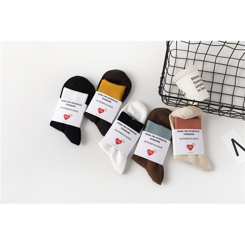 [OK Sports Life] Tất Nam Nhật Bản Màu Sô Cô La Không Xương Tất ins Hợp Thời Trang Tất Màu Sắc Phù Hợ