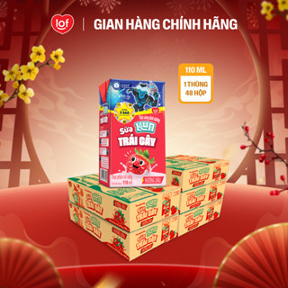  Combo 5 thùng Sữa trái cây KUN chọn vị 1 thùng 48 hộp x 110ml 180ml 