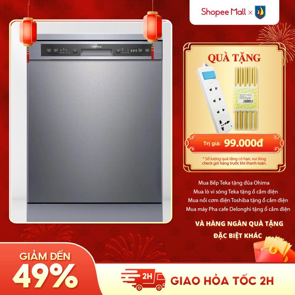 [Shopee - Lắp đặt 0Đ HN HCM] Máy rửa chén độc lập Hafele HDW-F60G/ 535.29.590 (12 bộ) - Bảo hành chính hãng 36 tháng
