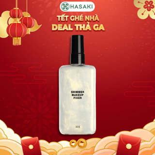   DAILY  Xịt Khoá Makeup 3CE Có Nhũ Tạo Hiệu Ứng Nền Căng Bóng 95ml Shimmer Makeup Fixer Hasaki Chính Hãng 