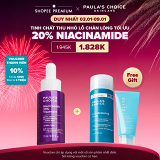  Tinh chất thu nhỏ lỗ chân lông to và làm sáng mịn bề mặt da Paula's Choice Clinical Niacinamide 20% Treatment 20ml 8030 