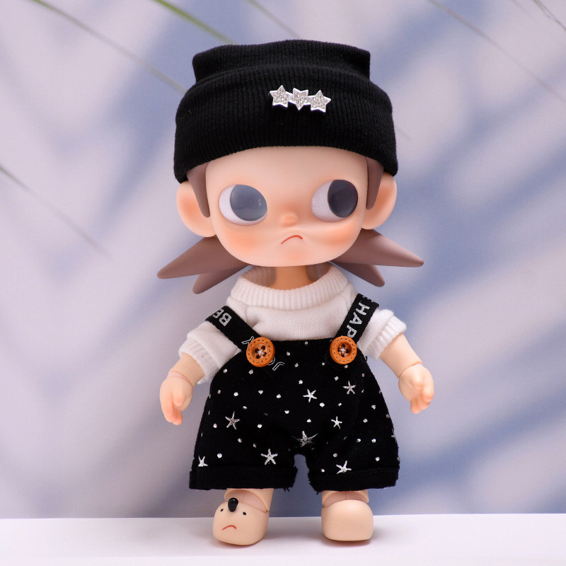 [Chỉ quần áo trẻ em] Zsiga1 / 8 Có thể di chuyển ở mọi nơi Gazi Sister Doll Star Black Overalls Thay