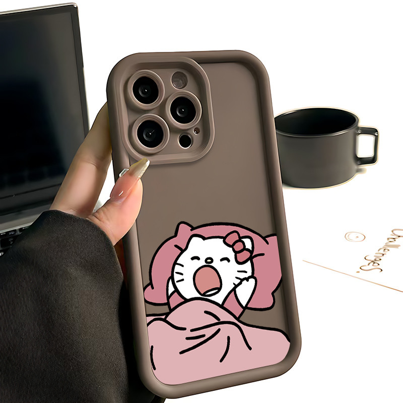 Ốp Lưng cho OPPO A9 2020/A5S/A3S/A3X/A5 pro/A15/A16/A16K/A17 Hello Kitty Thức Dậy Buổi TPU Soft Shel