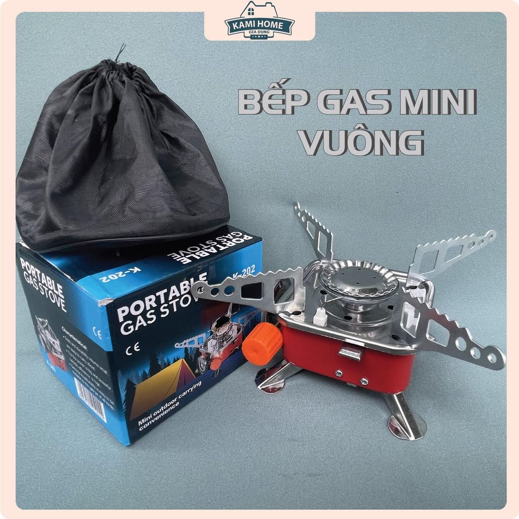 #1 Bếp Gas  camping Vuông gấp gọn, sử dụng ngoài trời Picnic Fish Dã Ngoại Cắm Trại Đi Cắm Trại bepg