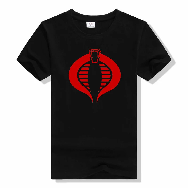 Gi Joe Cobra Áo Thun In Cổ Tròn Thời Trang Mùa Hè Áo Sơ Mi Tay Ngắn Cotton Rời Phù Hợp