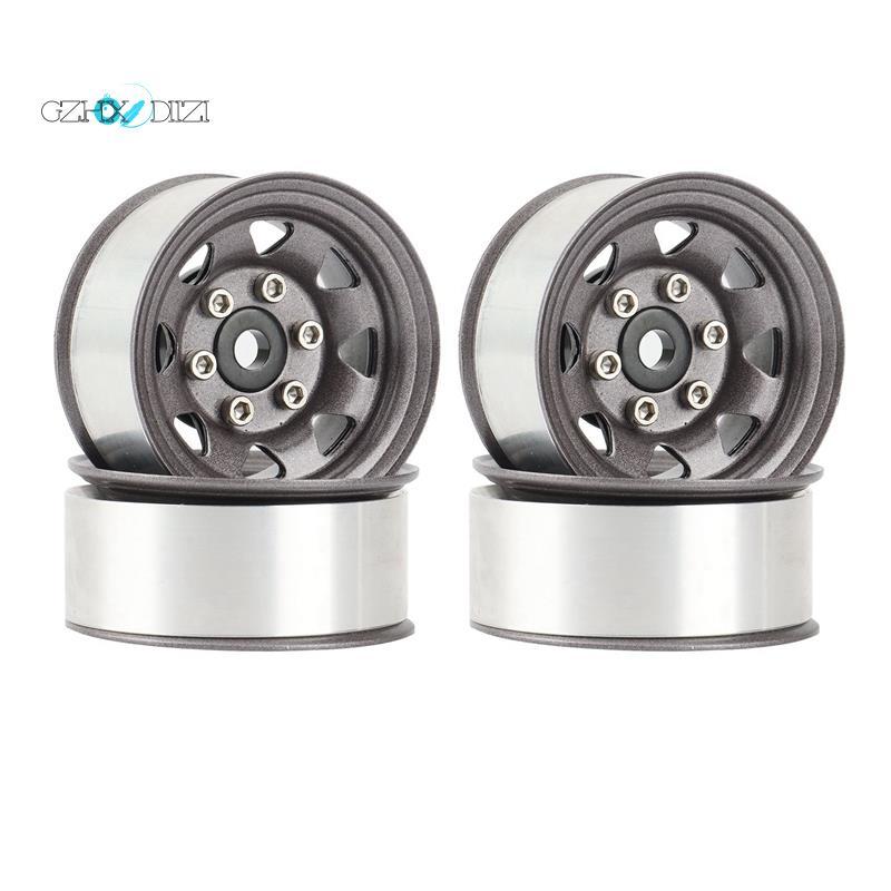 4 1.55 Kim Loại Beadlock Bánh Xe Vành Hub Cho 1 / 10 RC Xe Bánh Xích Jr 90069 D90 CC01 LC70 MST, 3