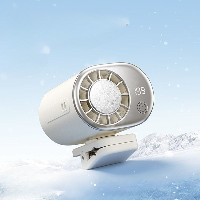 Semiconductor Cold Ice Clip Fan USB Charging Electric Vehicle Silent Fan Car Handheld Fan Desktop