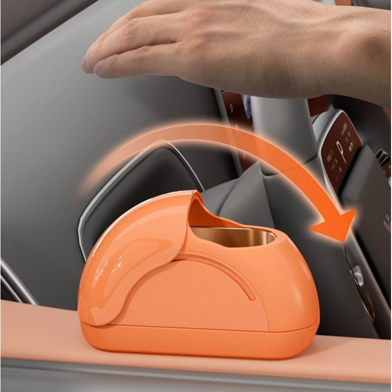 Car Ashtray Ashtray High-Grade Sense Prevent Fly Ash Smoke-Proof Artifact Car Home 6hv3
