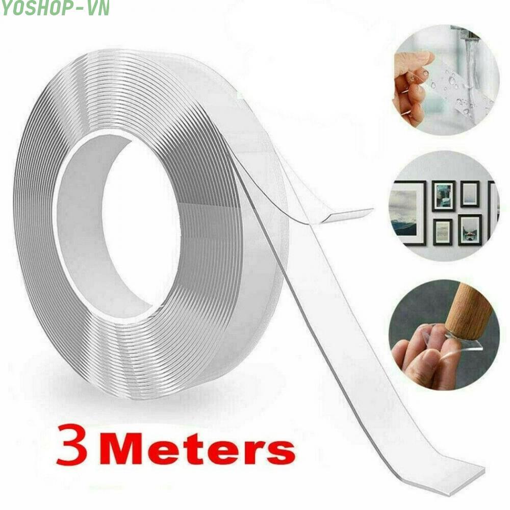 [Ysp]3 Meter For NANO PU Gel Tape Double Sided Removable Waterproof Tape for Home Use