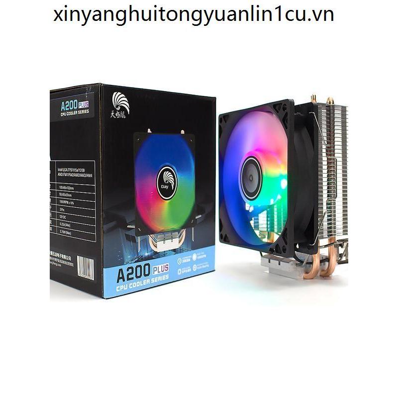 Quạt tản nhiệt A200 9cm Máy tính để bàn Ống nhiệt kép 115X / 1700 Bộ tản nhiệt CPU im lặng