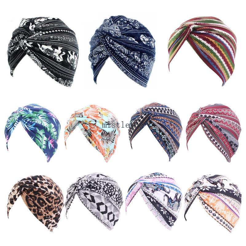 Khăn Trùm Đầu Hijab Turban Cho Tóc Xoắn Xếp Ly Và Quấn Hoa Phù Hợp Với Style Bandana