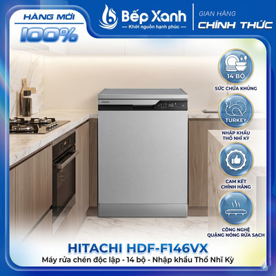 [CHÍNH HÃNG]  HDF-F146VX - Máy Rửa Chén Độc Lập Hitachi HDF-F146VX [Toàn Quốc]