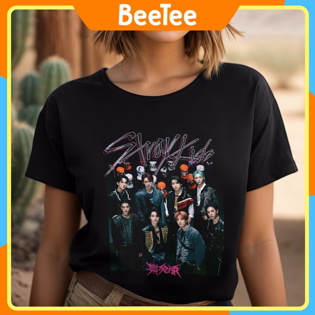 Áo thun nam nữ Oversize in hình STRAY KIDS Vintage Retro Band Style 90s Essentia 169