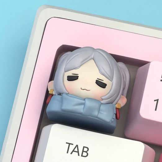 keycap anime keycap Fliren Keycap Anime Keycap Sáng Tạo Keycap Bàn Phím Cơ Tùy Chỉnh Ba Chiều Sáng T