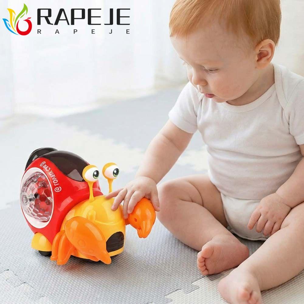 Đồ chơi đi bộ cua đèn LED RAPEJE, Giáo dục sớm với âm nhạc Đồ chơi cua ẩn sĩ nhảy múa, Đồ chơi thời 