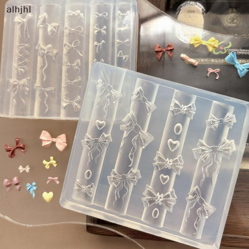 AL 3D Bowknot Mold for Nail Art Stamping Stencils UV Gel Polish Design Decor. N
