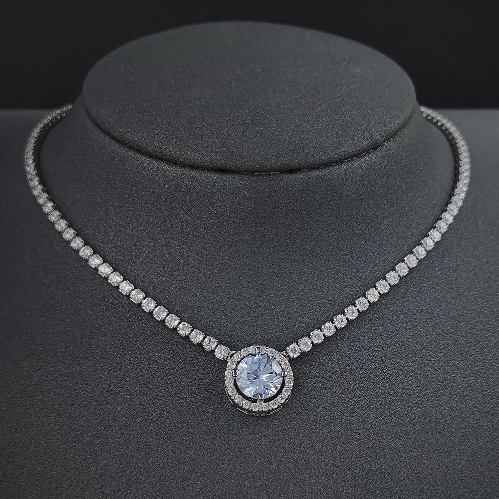 Women's All-Matching Hollow round Geometric Necklace X7216 Women's All-Matching Hollow round Geometr