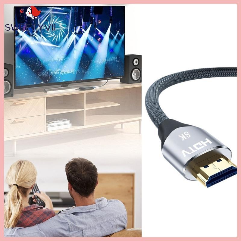 SWEET ~ Cáp nối dài HDTV 8K60hz 2 1 8K ở 60Hz 4K 120Hz Độ phân giải cao để chơi game