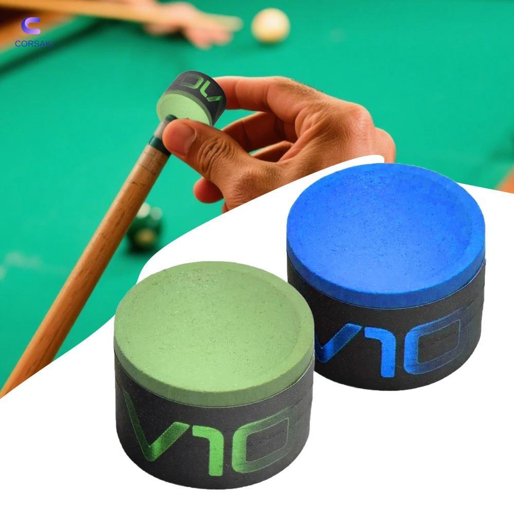 Phấn bi-a bi-a CORSAKI, Phấn bi-a Taom màu xanh / xanh chuyên nghiệp V10, Phụ kiện bi-a bi-a tròn mà