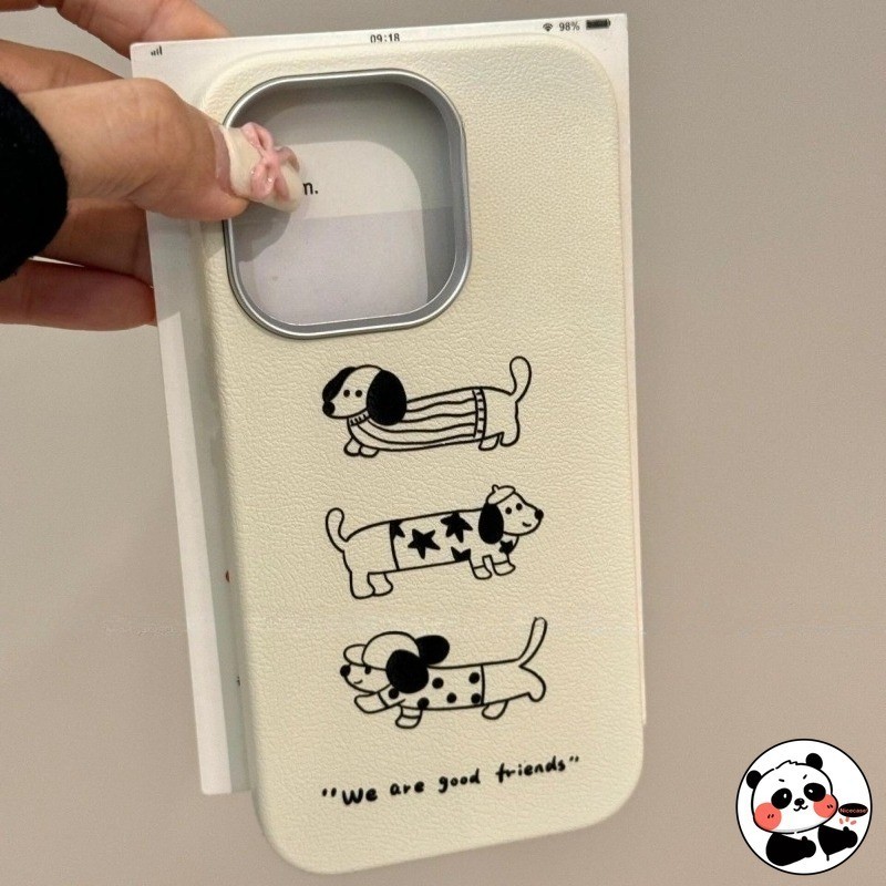 Ốp Điện Thoại Chó Con Dễ Thương Cho Samsung Galaxy A17 A07 A16 F16 M16 A06 F06 M06 F56 M56 A56 A26 A
