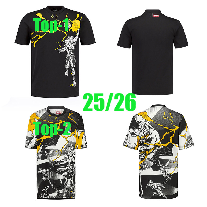 Áo Tập Luyện Marvel Real Madrid 2025 - Cầu thủ Mbappe, Bellingham, Vinicius Jr., Rodrygo, Valverde