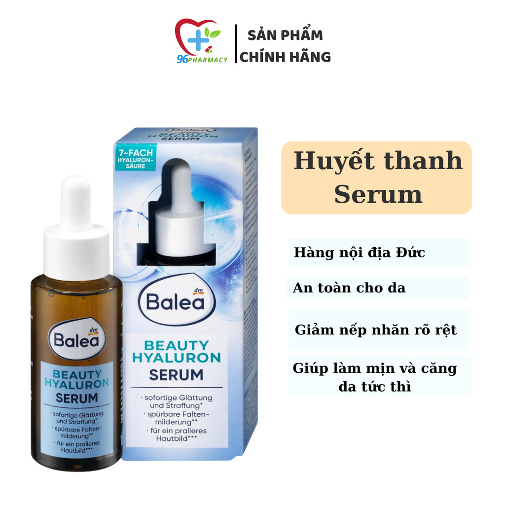 Huyết thanh siêu cấp ẩm Balea chứa 7 loại HA cao cấp, Balea Beauty Effect 7 Fach Hyaluron Serum, dat