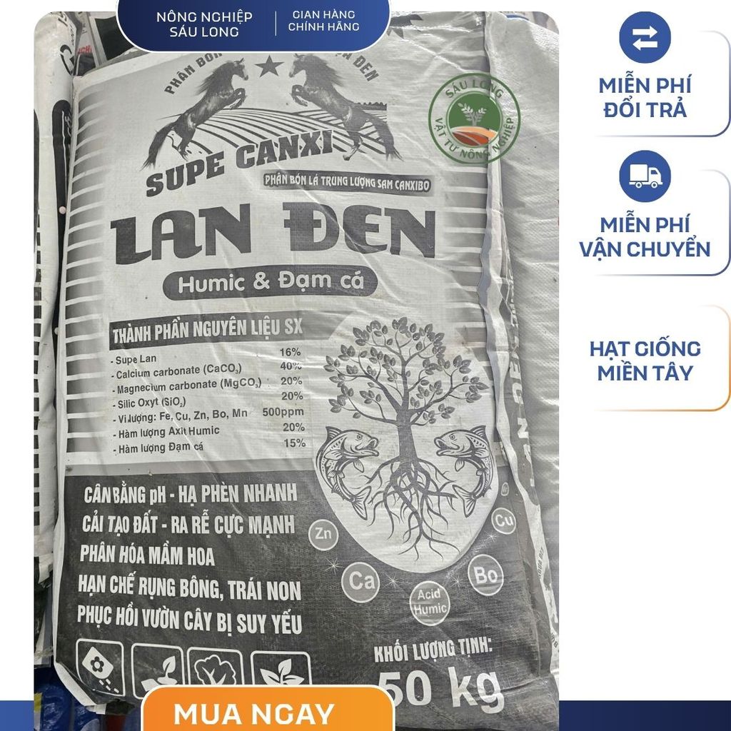 (1kg)  Phân Bón LÂN đen ĐẠM CÁ HUMIC- Phân Lân 1kg  sản phẩm được cân ra từ bao lớn 50kg