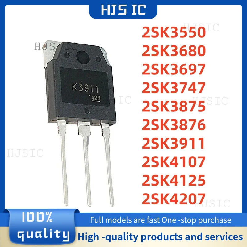 5 Chiếc 2SK3550 2SK3680 2SK3697 2SK3747 2SK3875 2SK3876 2SK3911 2SK4107 2SK4125 2SK4207 K3550 K3747 