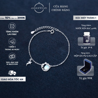  Lắc tay bạc Ý S925 Moonstore Universe Asimi Lắc tay sáng bền màu nữ tính Universe Line LT25 