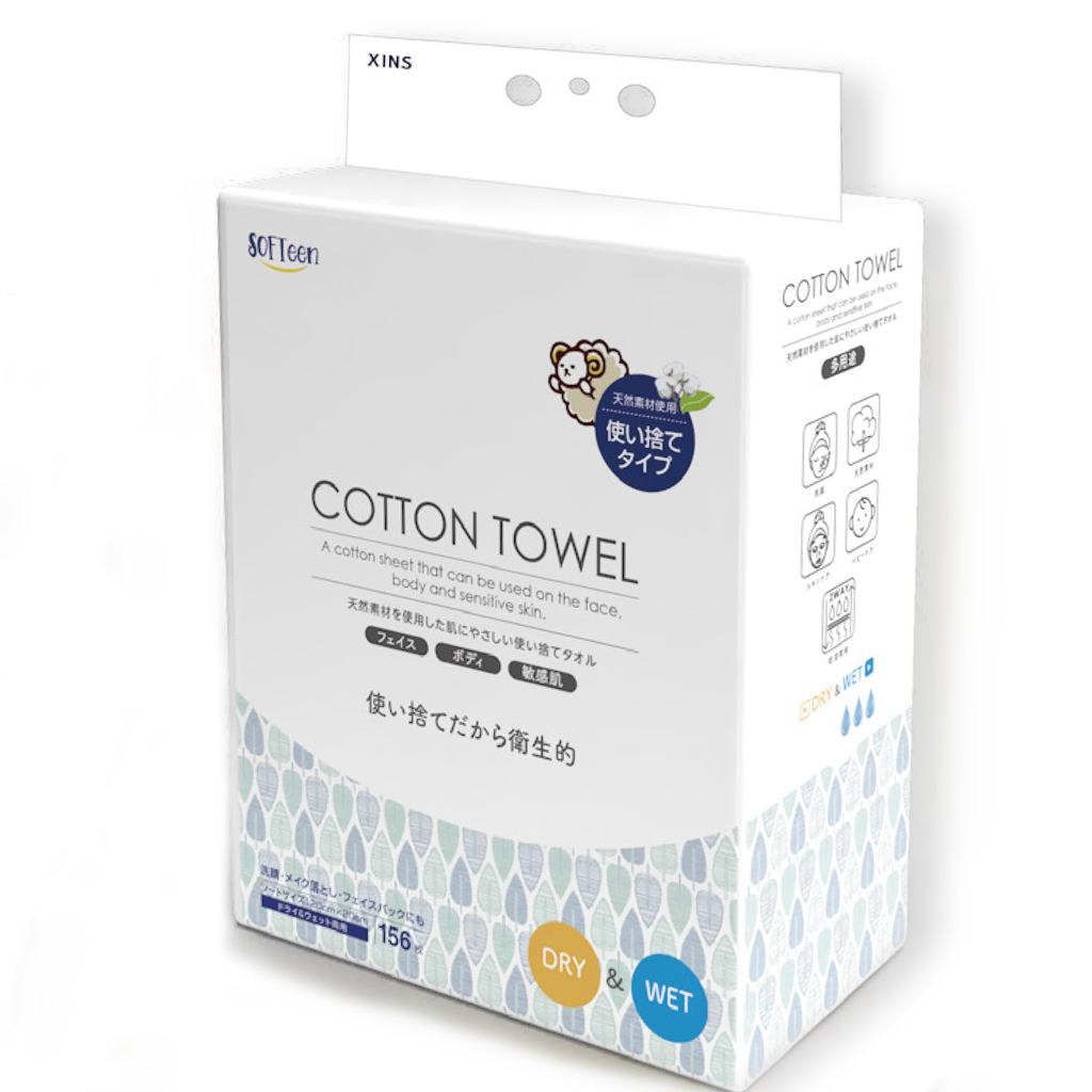SOFTeen Cleansing Towels Facial Towels 152 Sheets × 2 Pack Sensitive Skin Baby Friendly Disposable F