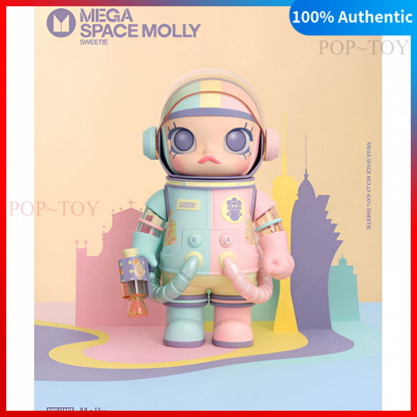 POPMART Molly mega space molly Sweetie 100% Limited Figure pop mart molly 100 collectible figurine d