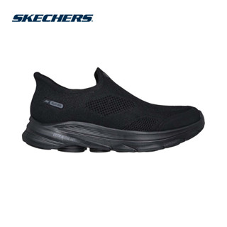  Giày Thể Thao Nam Skechers Slip-Ins GOwalk 8 Pelayo Đi Bộ - 216784-BBK Air-Cooled Goga Mat 
