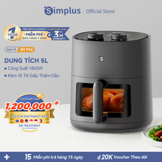  Simplus Nồi Chiên Không Dầu Dung Tích Lớn 5L KQZG015-013 - Bảo Hành 1 Năm 1 Đổi 1 