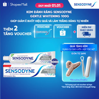  Kem đánh răng SENSODYNE Gentle Whitening 100g giúp giảm ê buốt hiệu quả và làm trắng răng tự nhiên 