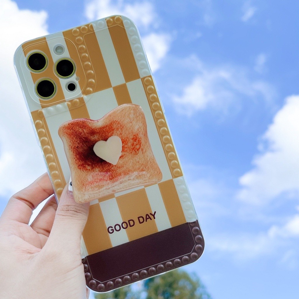 Ốp Lưng Cho iPhone Silicone Từ Thái Lan X XS MAX XR 7 + 8PLUS Bánh Mì Bơ Iring TPU-R162