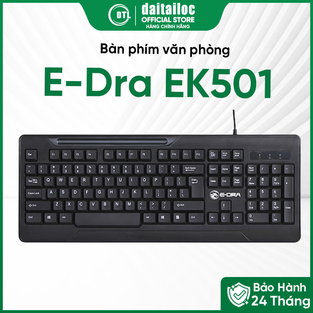 Bàn phím văn phòng E-Dra EK501 | Chính Hãng | Bảo hành 24 Tháng