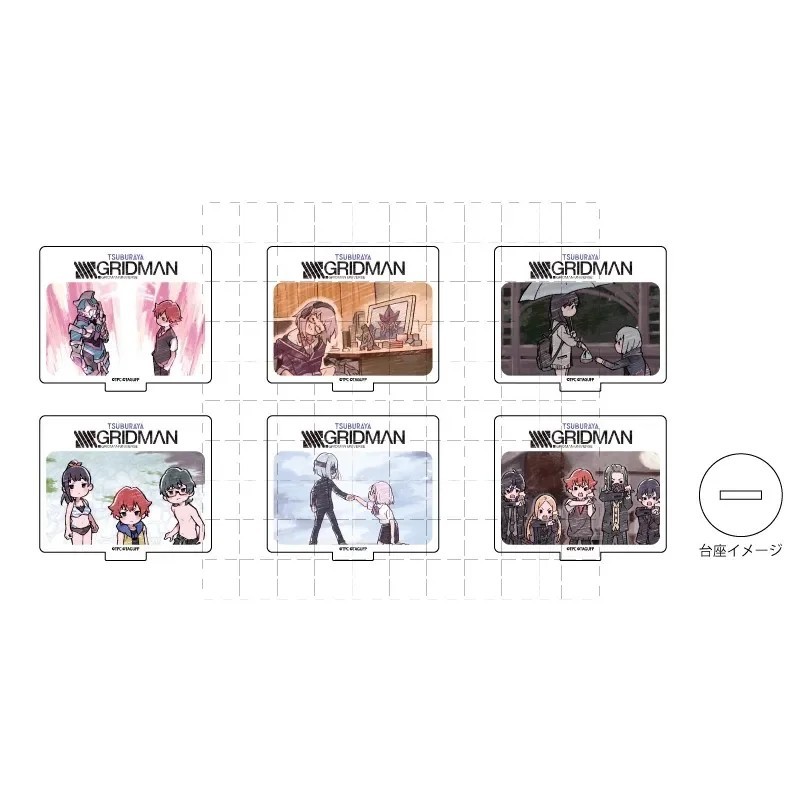 Standee Anime Gridman Universe Mô Hình Mica Trang Trí Bàn Học Yomogi Gauma Mujina Juuga Onija Shizum