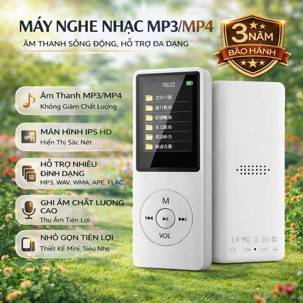 Máy nghe nhạc MP3 máy nghe nhạc MP4 máy nghe nhạc MP3 mini máy nghe nhạc MP3 màn hình IPS máy nghe n