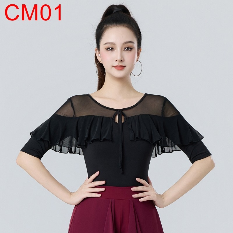 (CMJ) Áo Nữ, Tay Lỡ, CM01 (CM01) - Đen + Size