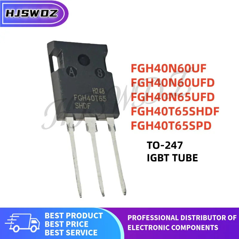 5 Cái 100% mới FGH40N65UFD FGH40T65SHDF FGH40N60UFD FGH40T65SPD FGH40N60UF TO-247 IGBT Transistor ch