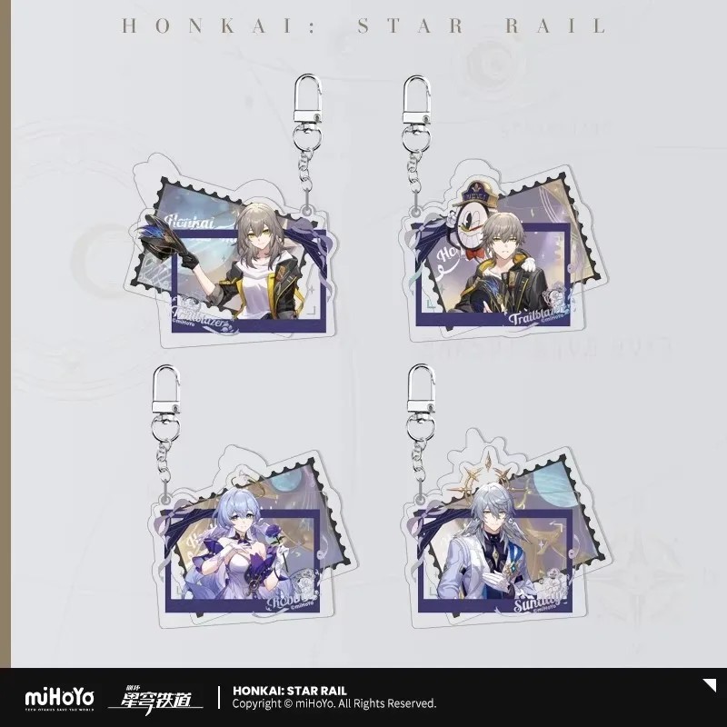 Móc khóa Honkai Star Rail Acrylic Autumn Celebration Stelle Caelus Sunday Robin mô hình phụ kiện gam