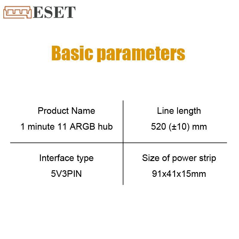 Quạt làm mát PC MỚI ARGB HUB 1 đến 11 5V 3Pin LED Strip Light HUB Adapter SATA Power ARGB Fan Splitt