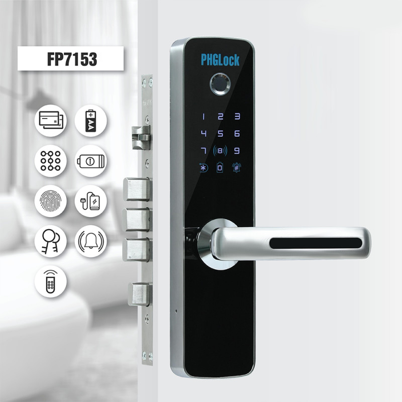 [Siêu Sale] [Chính hãng] Khóa Cửa Vân Tay PHGLock FP7153SR