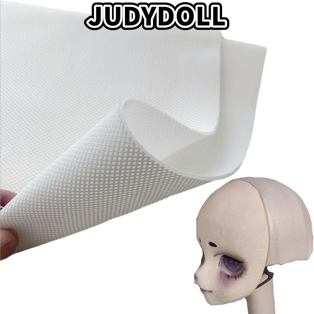 JUDYDOLL Vải lưới không khí thoáng khí, Vải lưới Kigurumi rỗng màu trắng, Thời trang màu trơn Chống 